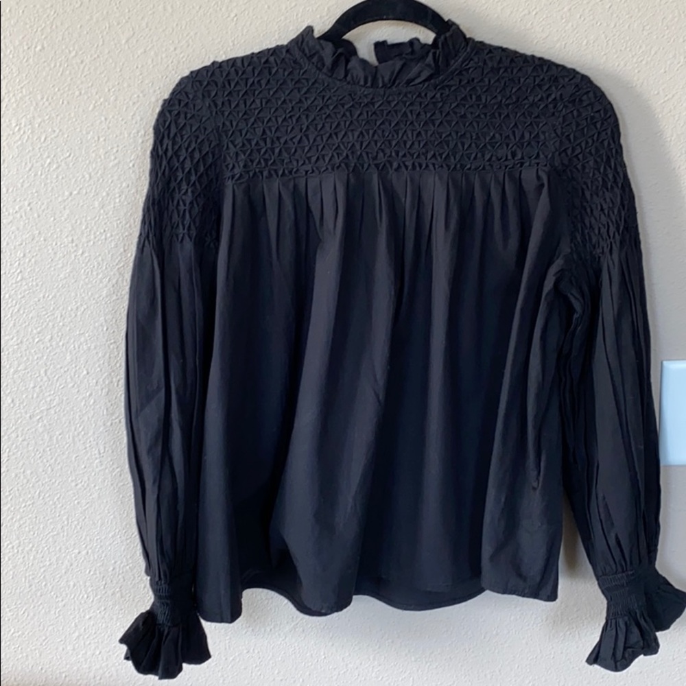 Anthro Maeve Modern Peasant Blouse